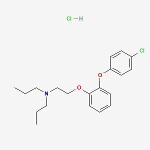 B12803769 Phenetole, o-(p-chlorophenoxy)-beta-dipropylamino-, hydrochloride CAS No. 26327-74-2