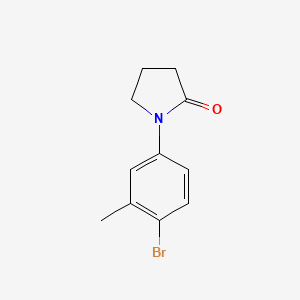 molecular formula C11H12BrNO B1280377 1-(4-溴-3-甲基苯基)吡咯烷-2-酮 CAS No. 197450-39-8