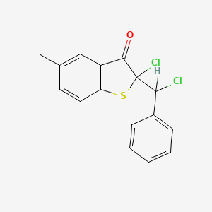 2-Chloro-2-(chloro(phenyl)methyl)-5-methyl-1-benzothiophen-3(2H)-one