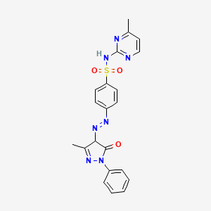 4-(3-Methyl-5-oxo-1-phenyl-4,5-dihydro-1H-pyrazol-4-ylazo)-N-(4-methyl-pyrimidin-2-yl)-benzenesulfonamide