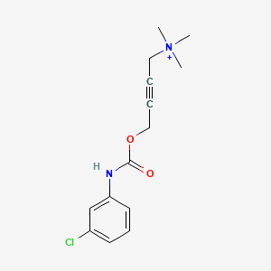 (4-(m-Chlorophenylcarbamoyloxy)-2-butynyl)trimethylammonium