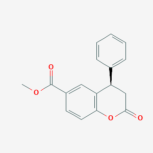 molecular formula C17H14O4 B128038 甲基 (4R)-2-氧代-4-苯基-3,4-二氢-2H-色满-6-羧酸酯 CAS No. 854626-79-2
