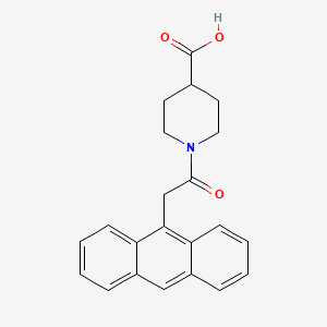 1-(Anthracen-9-ylacetyl)piperidine-4-carboxylic acid