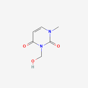 2,4(1H,3H)-Pyrimidinedione, 3-(hydroxymethyl)-1-methyl-