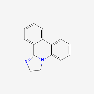 molecular formula C15H12N2 B12803917 2,3-Dihydroimidazo(1,2-f)phenanthridine CAS No. 36811-70-8