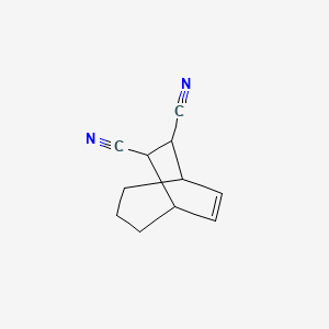 molecular formula C11H12N2 B12803979 Bicyclo(3.2.2)non-8-ene-6,7-dicarbonitrile CAS No. 6622-00-0