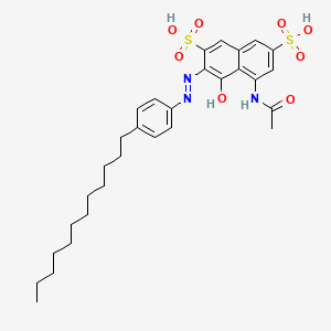 5-(Acetylamino)-3-((4-dodecylphenyl)azo)-4-hydroxynaphthalene-2,7-disulphonic acid