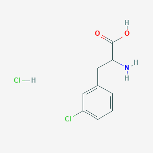 molecular formula C9H11Cl2NO2 B1280400 2-氨基-3-(3-氯苯基)丙酸盐酸盐 CAS No. 120108-62-5