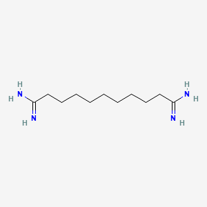 molecular formula C11H24N4 B12804005 Undecanediamidine CAS No. 7170-96-9