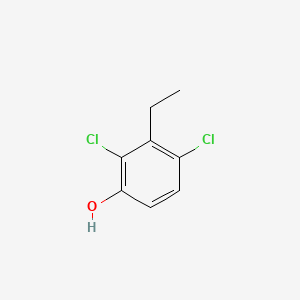 molecular formula C8H8Cl2O B12804025 2,4-Dichloro-3-ethylphenol CAS No. 121518-45-4