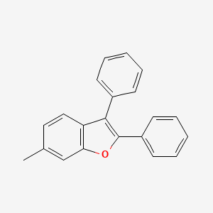 molecular formula C21H16O B12804046 6-Methyl-2,3-diphenyl-1-benzofuran CAS No. 14770-90-2