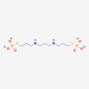 molecular formula C9H24N2O6P2S2 B12804054 N,N'-Trimethylenebis(sodium S-2-aminoethylhydrogen phosphorothioate) CAS No. 35871-70-6