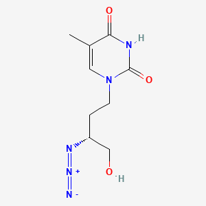 2,4(1H,3H)-Pyrimidinedione, 1-(3-azido-4-hydroxybutyl)-5-methyl-, (R)-