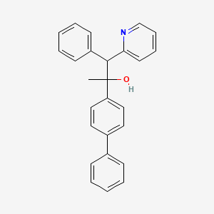 2-(Biphenyl-4-yl)-1-phenyl-1-(pyridin-2-yl)propan-2-ol