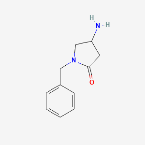 molecular formula C11H14N2O B1280413 4-氨基-1-苄基吡咯烷-2-酮 CAS No. 368429-69-0