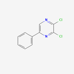 molecular formula C10H6Cl2N2 B12804147 2,3-Dichloro-5-phenylpyrazine CAS No. 32493-80-4