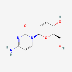 2(1H)-Pyrimidinone, 4-amino-1-(2,3-dideoxy-beta-D-erythro-hex-2-enopyranosyl)-