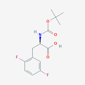 molecular formula C14H17F2NO4 B1280429 Boc-2,5-二氟-D-苯丙氨酸 CAS No. 261380-31-8
