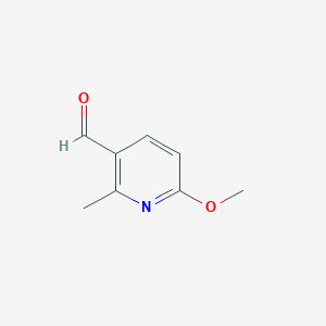 B128043 6-Methoxy-2-methylnicotinaldehyde CAS No. 156094-77-8