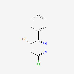 molecular formula C10H6BrClN2 B1280439 4-溴-6-氯-3-苯基哒嗪 CAS No. 433935-99-0