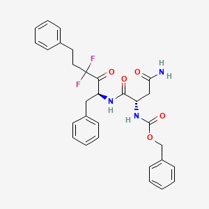 N-(N'-Benzyloxycarbonyl-asparaginyl)-2-amino-4,4-difluoro-1,6-diphenyl-3-hexanone