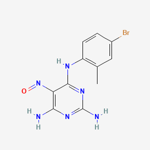 2,4,6-Pyrimidinetriamine, N4-(4-bromo-2-methylphenyl)-5-nitroso-