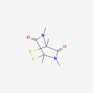 1,4,5,7-Tetramethyl-2,3-dithia-5,7-diazabicyclo(2.2.2)octane-6,8-dione