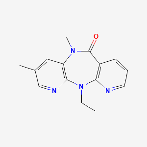 2-ethyl-6,9-dimethyl-2,4,9,15-tetrazatricyclo[9.4.0.03,8]pentadeca-1(11),3(8),4,6,12,14-hexaen-10-one