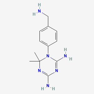 1,3,5-Triazine-2,4-diamine, 1-(4-(aminomethyl)phenyl)-1,6-dihydro-6,6-dimethyl-