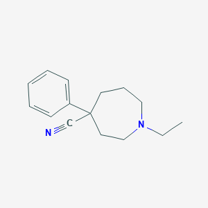 1-Ethyl-4-phenyl-4-azepanecarbonitrile