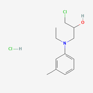 1-Chloro-3-(N-ethyl-m-toluidino)propan-2-ol hydrochloride