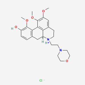 6a-alpha-Noraporphin-9-ol, 6-(2-morpholinoethyl)-1,2,10-trimethoxy-, monohydrochloride