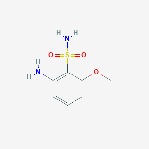 molecular formula C7H10N2O3S B1280450 2-Amino-6-methoxybenzenesulfonamide CAS No. 393089-40-2
