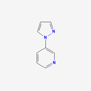 molecular formula C8H7N3 B1280473 3-(1H-吡唑-1-基)吡啶 CAS No. 25700-12-3