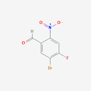molecular formula C7H3BrFNO3 B1280484 5-溴-4-氟-2-硝基苯甲醛 CAS No. 213382-45-7