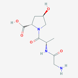 molecular formula C10H17N3O5 B1280492 H-甘氨酰-丙氨酰-羟脯氨酰-OH CAS No. 22028-81-5