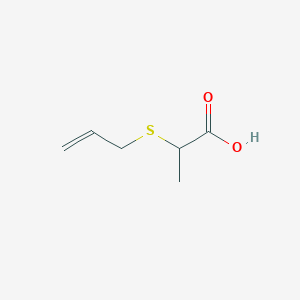 molecular formula C6H10O2S B1280510 2-(烯丙硫基)丙酸 CAS No. 54680-83-0