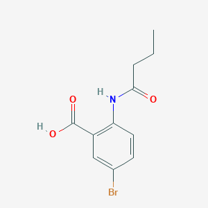molecular formula C11H12BrNO3 B1280511 5-溴-2-丁酰胺基苯甲酸 CAS No. 73721-76-3