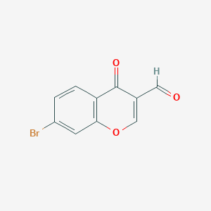 molecular formula C10H5BrO3 B1280513 7-溴-4-氧代-4H-香豆素-3-甲醛 CAS No. 69155-80-2