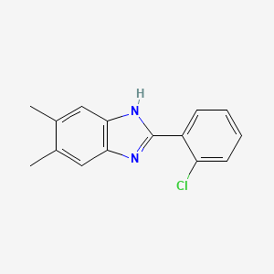 2-(2-Chlorophenyl)-5,6-dimethyl-1H-benzimidazole