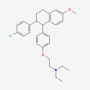 2-(4-(2-(4-Chlorophenyl)-6-methoxy-1,2,3,4-tetrahydronaphthalen-1-yl)phenoxy)-N,N-diethylethanamine