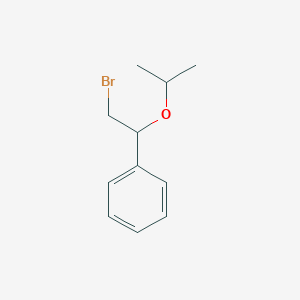 B1280519 [2-Bromo-1-(propan-2-yloxy)ethyl]benzene CAS No. 63785-56-8