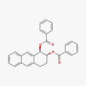 1,2,3,4-Tetrahydro-1,2-anthracenediol dibenzoate, trans-