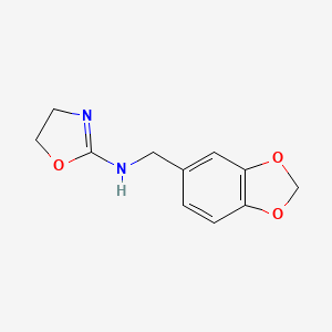 Piperonylamine, N-(2-oxazolin-2-yl)-