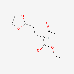 Ethyl 2-(2-(1,3-dioxolan-2-yl)ethyl)-3-oxobutanoate