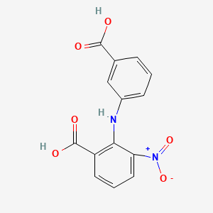 2-(3-Carboxyanilino)-3-nitrobenzoic acid