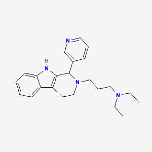 1,2,3,4-Tetrahydro-2-(3-(diethylamino)propyl)-1-(3-pyridinyl)-9H-pyrido(3,4-b)indole