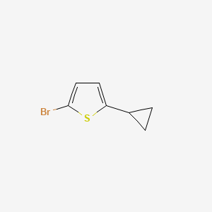 molecular formula C7H7BrS B1280529 2-溴-5-环丙基噻吩 CAS No. 29481-27-4
