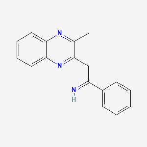 2-(3-Methyl-2-quinoxalinyl)-1-phenylethanimine