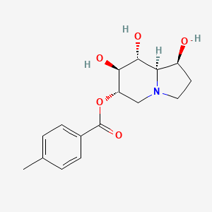 Benzoic acid, 4-methyl-, (1S,6S,7S,8R,8aR)-octahydro-1,7,8-trihydroxy-6-indolizinyl ester